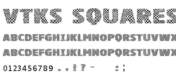 vtks squares font